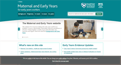 Desktop Screenshot of maternal-and-early-years.org.uk