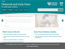 Tablet Screenshot of maternal-and-early-years.org.uk